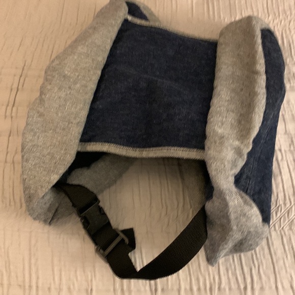 Double Jean Saddle bags with zipper and adjustable straps for dogs - Picture 6 of 8